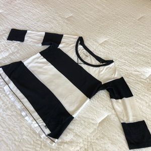 Abercrombie Kids Striped Three Quarter Length Tee